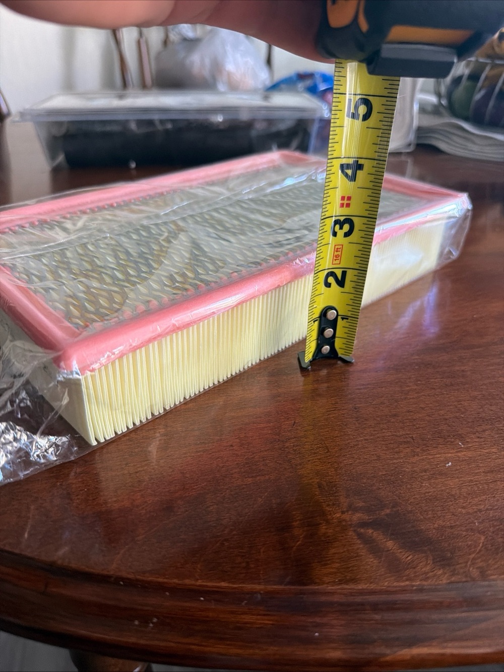Rectangular Engine Air Filter - Pink Frame - Picture 3 of 5